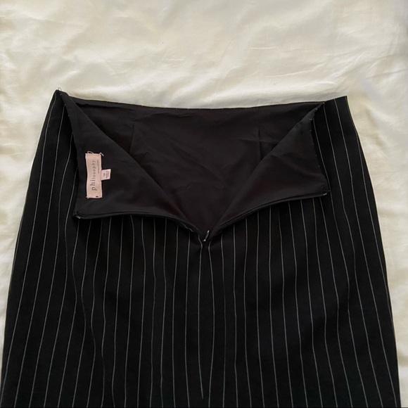 Philosophy Pencil Stripe Skirt - Picture 10 of 10